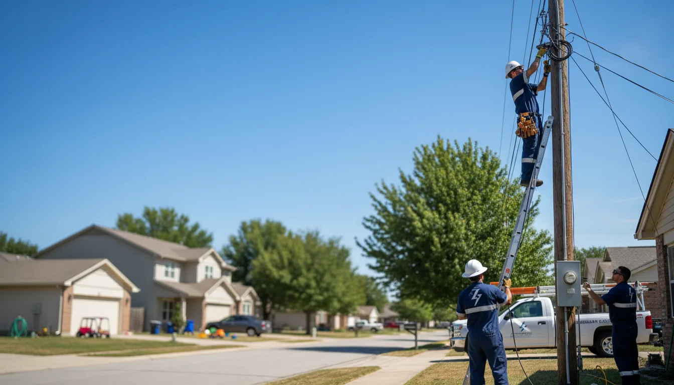 Residential electrician providing installation services in Agency, MO